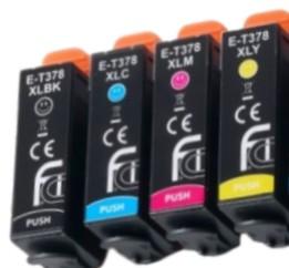 1 set of 4 Compatible Epson Ink Cartridges (378xl)